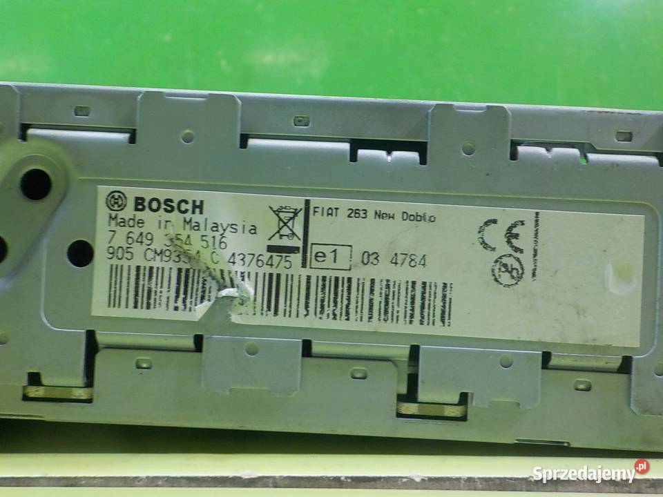 FIAT DOBLO II 13 MJET 12r VAN radio CD Suków