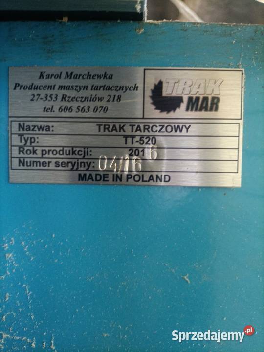 Sprzedam trak tarczowy dwuwałowy