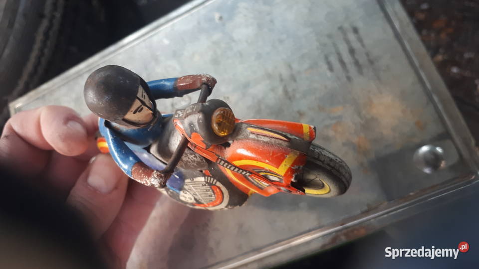 Motor blaszany zabawka z PRL śląskie Gliwice