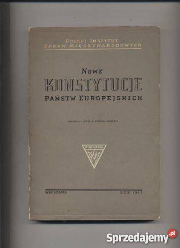 Nowe konstytucje państw europejskich sprzedam
