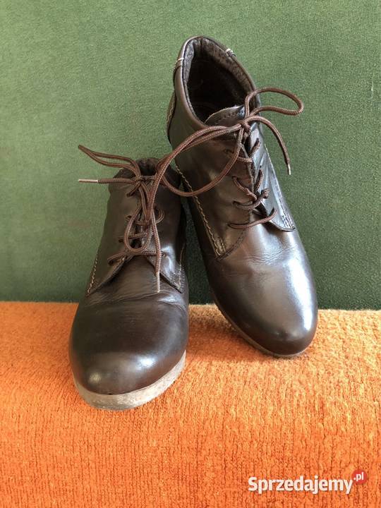 Brązowe botki na wysokim obcasie Lasocki Kłodawa sprzedam