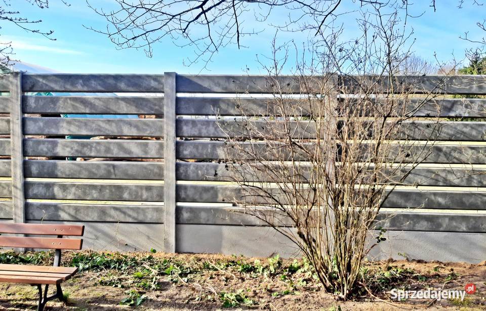 NOWOCZESNE ogrodzenie betonowe Miękowo