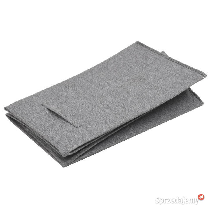 Składany kosz na pranie szary 51x345x59 sztuczny Warszawa sprzedam