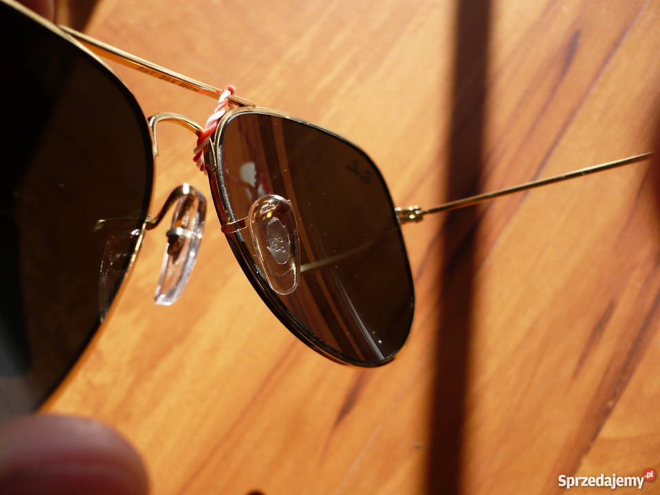 Okulary Ray Ban Aviator czarnezłote blackgold 58 świętokrzyskie Sandomierz sprzedam