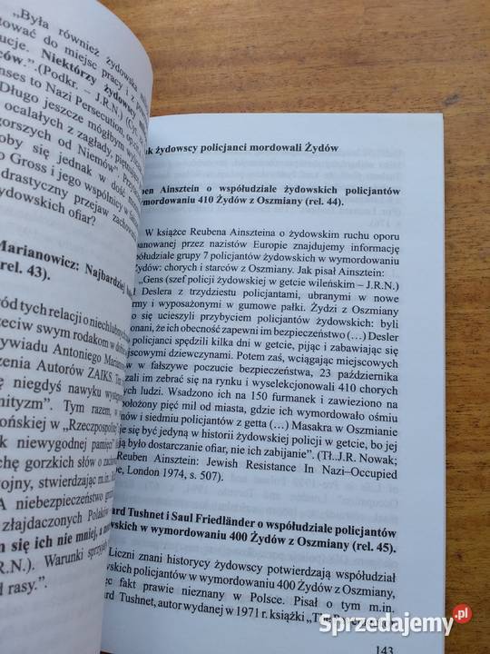 Żydzi przeciw Żydom Część II Jerzy Robert Nowak Wrocław sprzedam