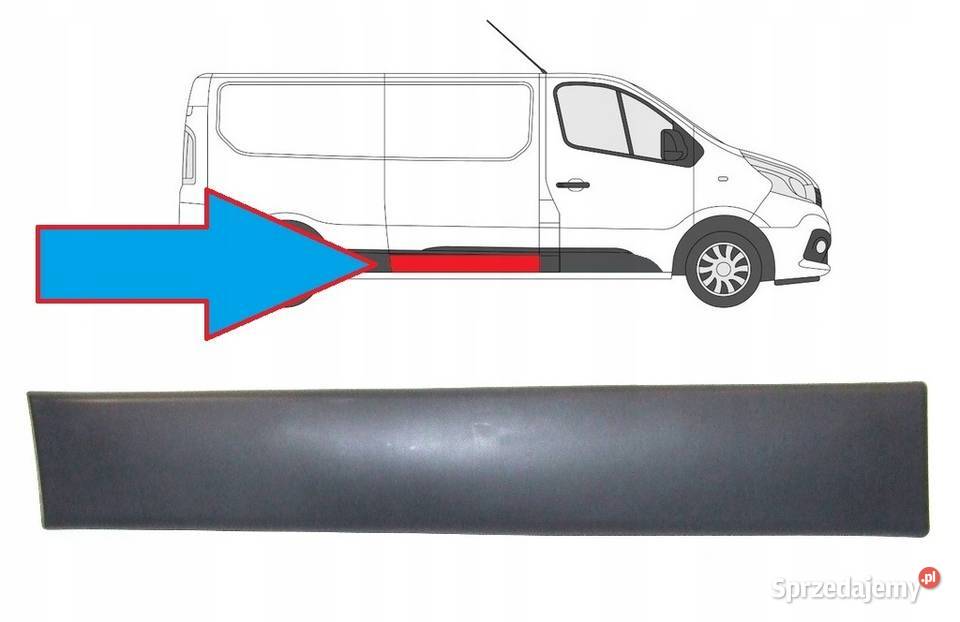 LISTWA PRAWA NA DRZWI PRZESUWNE RENAULT TRAFIC osobowe Głogów