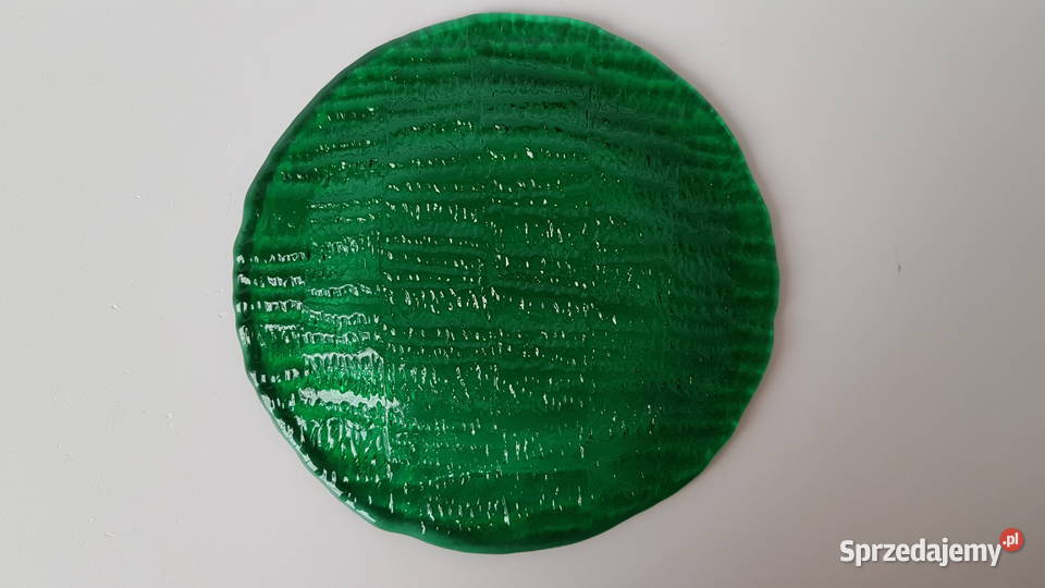 Talerzyk Igloo Ząbkowice kolorowe szkło PRL Porcelana i szkło Dąbrowa Górnicza