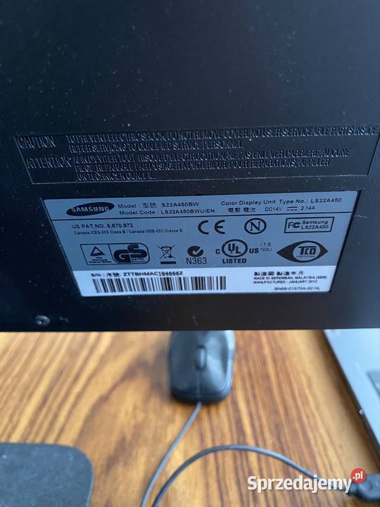Monitor Samsung seria SyncMaster SA450 model Warszawa