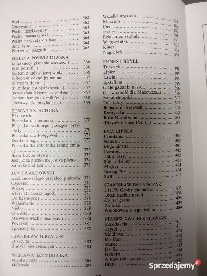 Antologia poezji polskiej antykwariat księgarnia