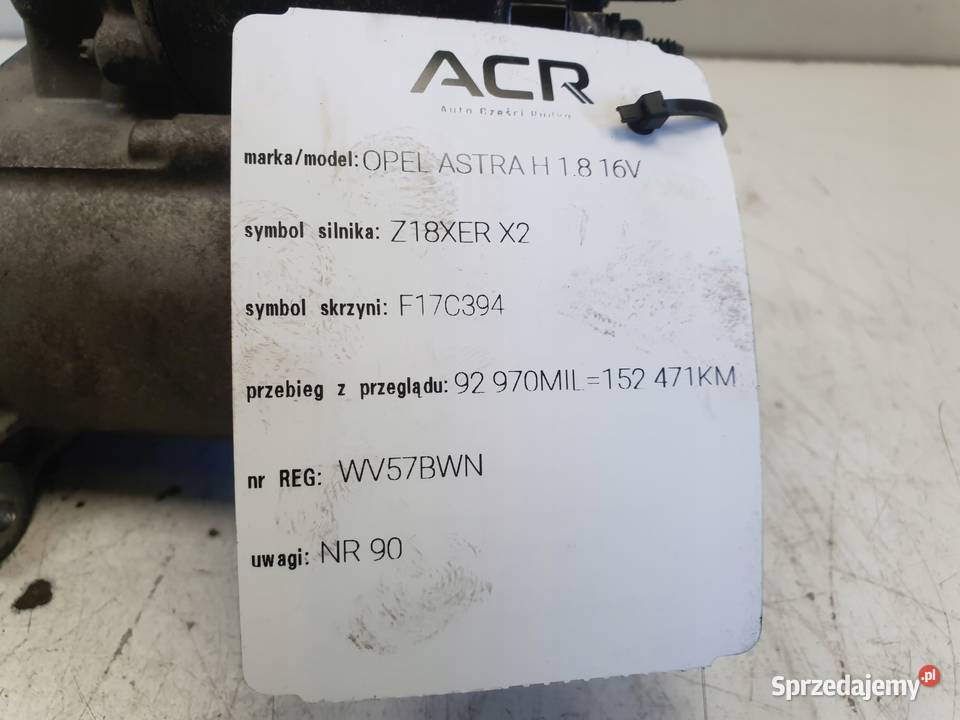 ROZRUSZNIK Opel Astra III H 18 16V ROZRUSZNIK osobowe lubelskie Chełm