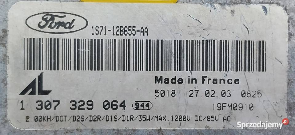 PRZETWORNICA XENON FORD MONDEO MK3 GALAXY Mielęcin