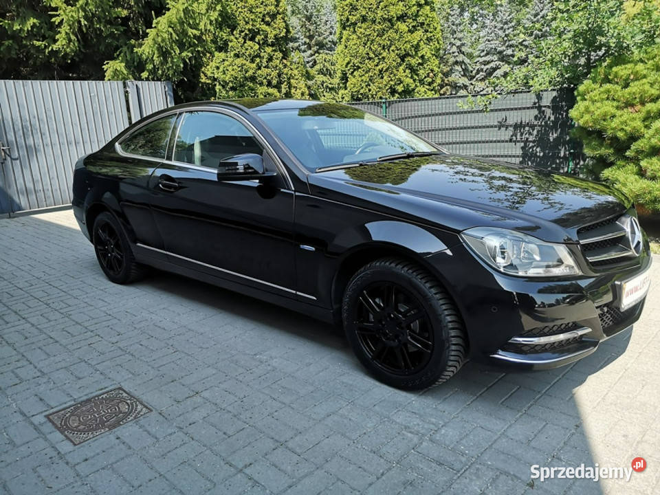 Mercedes C 180 18 T156 COUPE Klimatr Nawi BLUE czarny dolnośląskie Strzegom