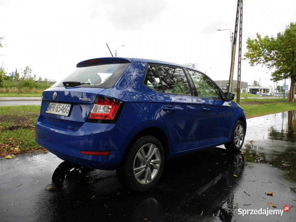 koda Fabia 10 tsi vat23 III 2014 niebieski Łódź
