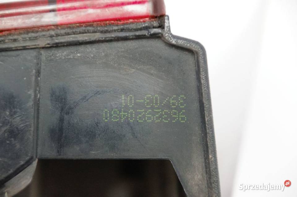 LAMPA LEWA TYŁ CITROEN BERLINGO 9632920480 Lipno sprzedam