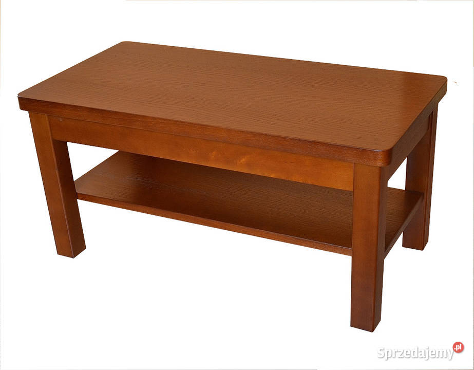 Ława Drewniana GRZEŚ Z PÓŁKĄ 60100 STOLIK Stół warmińsko-mazurskie Tołkiny