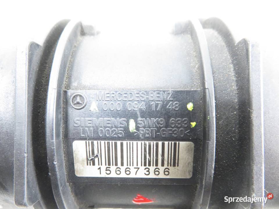 PRZEPŁYWOMIERZ MERCEDES W220 S 400 CDI 5WK9633