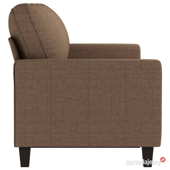 Sofa 3osobowa brązowa 180 tapicerowana tkaniną Warszawa