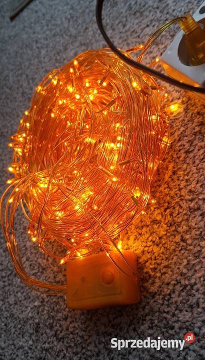 Lampki choinkowe 300 LED żółty mazowieckie