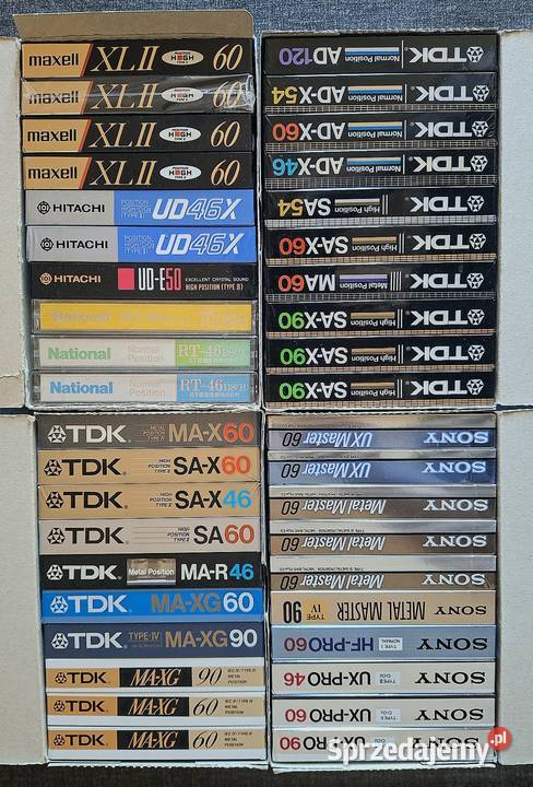Kaseta TDK SONY DENON TEAC MARANTZ NATIONAL BASF Giżycko