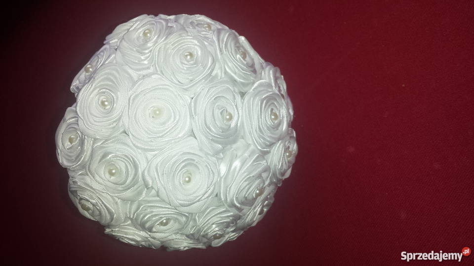 Kanzashi bukiet wykonany ręcznie