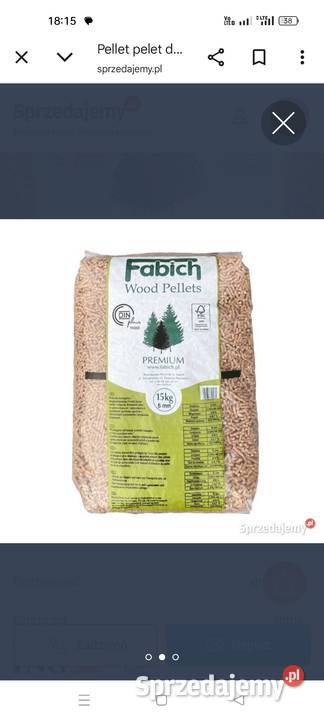 Pellet pellet drzewny FABICH A1 6mm Koleczkowo sprzedam