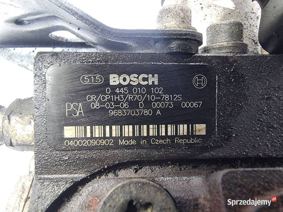 POMPA WTRYSKOWA CITROEN C4 0445010102 Pozostałe
