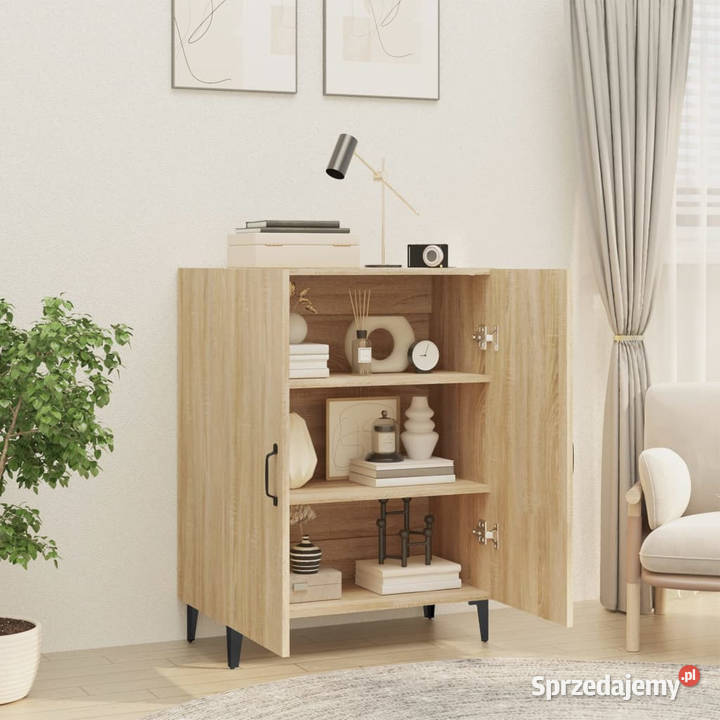 Szafka dąb sonoma 70x34x90 materiał Pozostałe