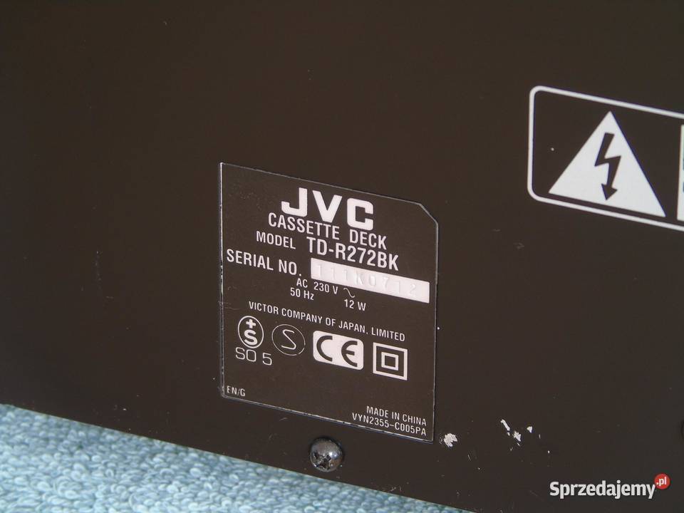 Magnetofon JVC TDR272 sprawny DOSTAWA podkarpackie Jasło