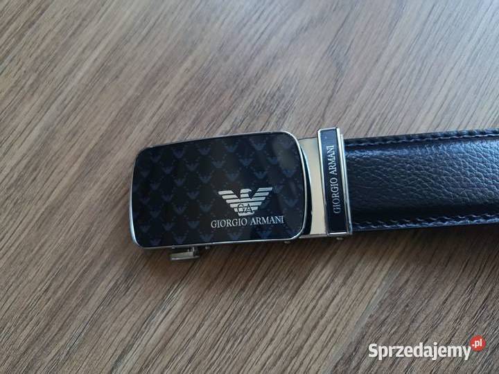 Pasek skórzany męski Giorgio Armani do garnituru Dla mężczyzn Białystok
