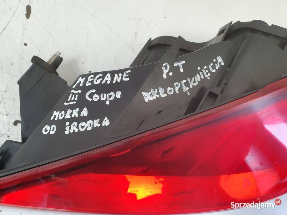 Renault Megane III Coupe 0816r TYLNA LAMPA PRAWA lubelskie Rudka sprzedam
