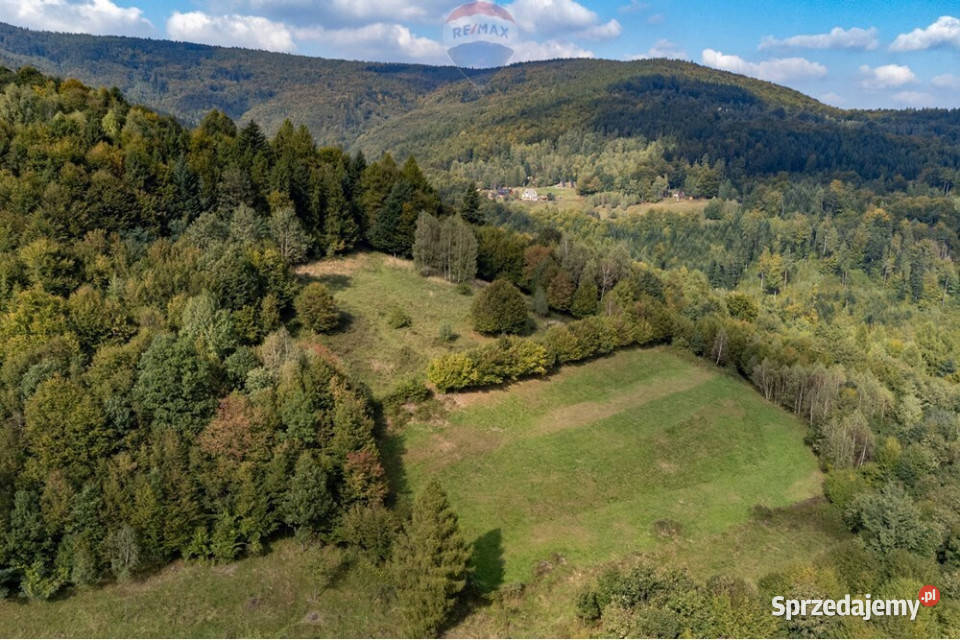 Wyjątkowa działka z panoramą gór i jeziora utwardzona Międzybrodzie Bialskie