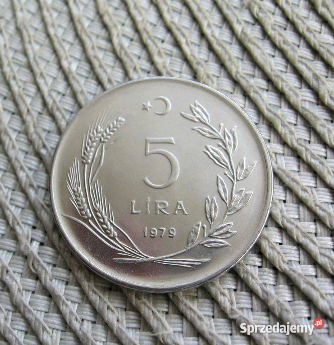 Turcja 5 Lira 1979r Kalisz