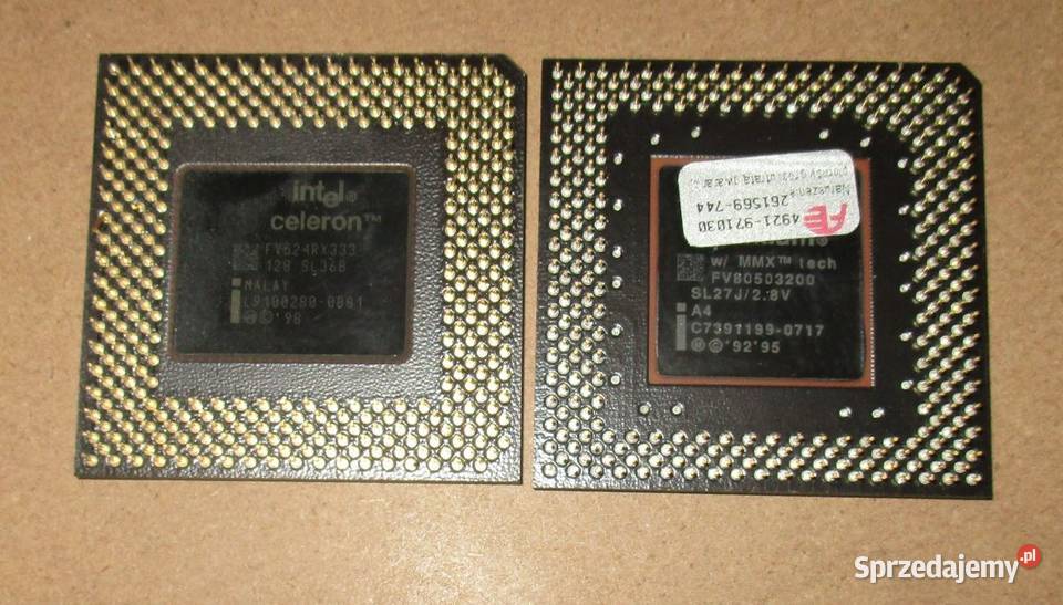 27sztuk procesory Intel Pentium MMX tech Celeron Toruń sprzedam