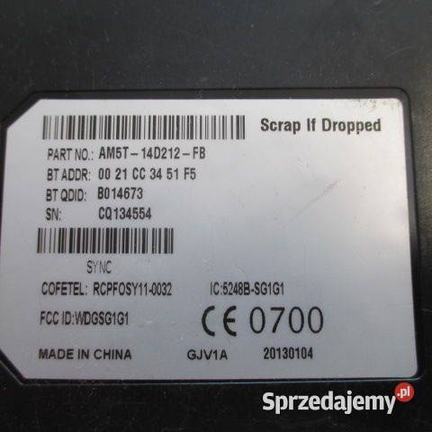 MODUŁ STEROWNIK FORD FOCUS C AM5T14D212FB osobowe wielkopolskie sprzedam