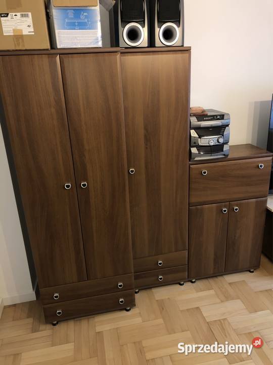 Zestaw drewnianych mebli do salonu podkarpackie Krasne