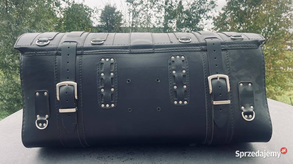 Kufer motocyklowy skórzany duży Pozostałe Tczew