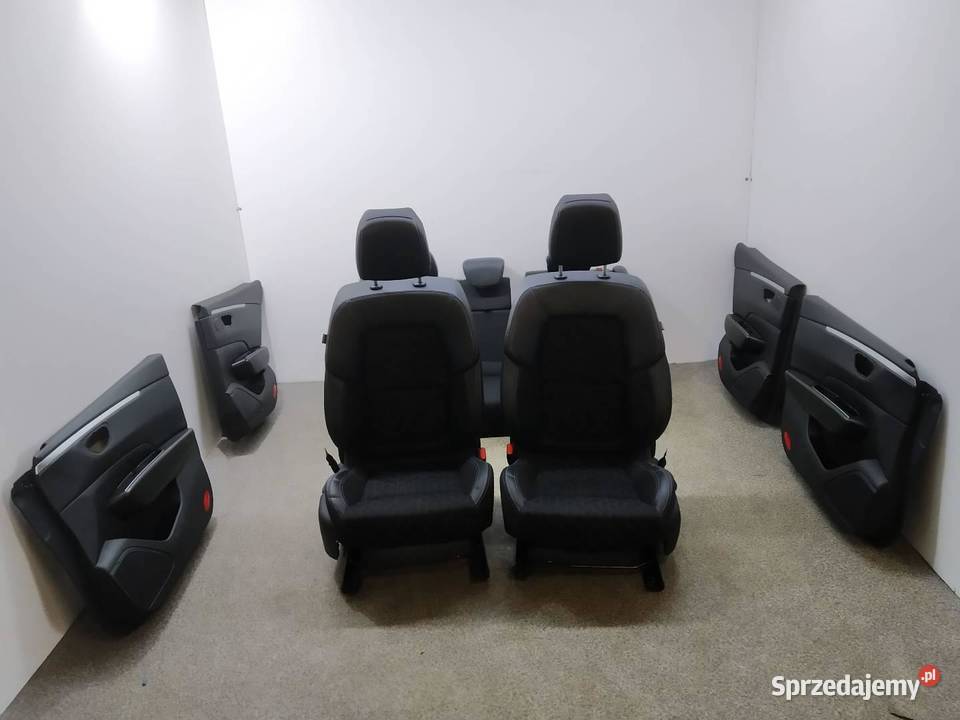 FOTELE KANAPA BOCZKI PÓŁSKÓRA SEDAN KOMPLET osobowe