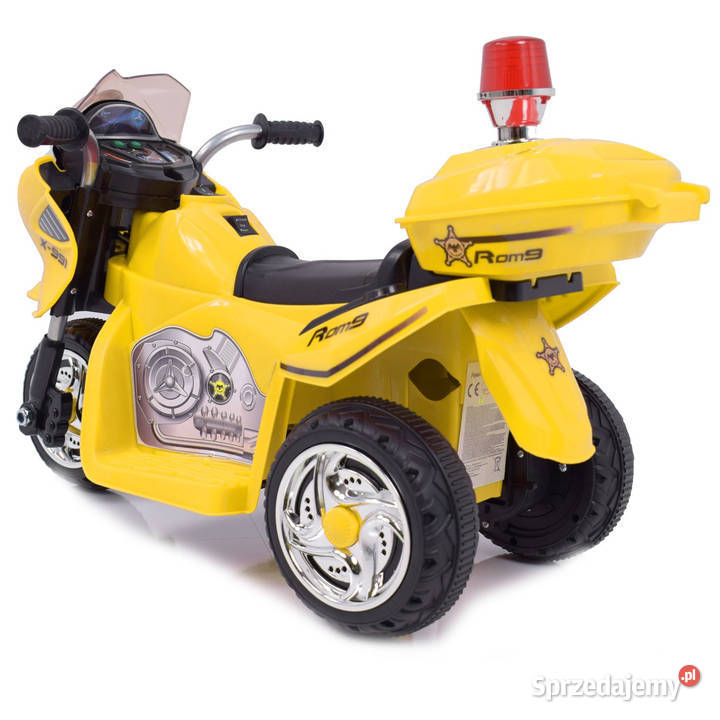 Motor MOTOREK POLICYJNY Z KOGUTEM na akumulator Pojazdy elektryczne i spalinowe śląskie Myszków