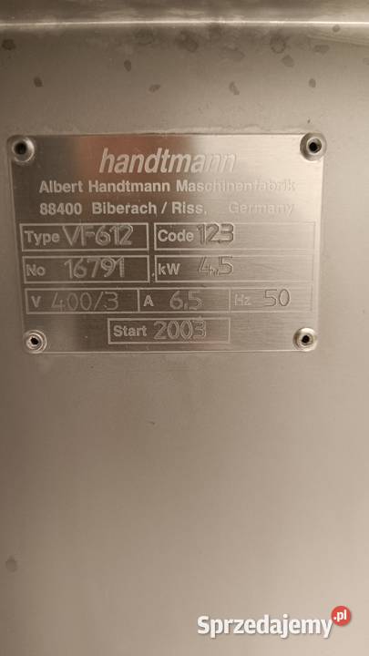 Handtmann VF 612 nadziewarka próżniowa z sprzedam