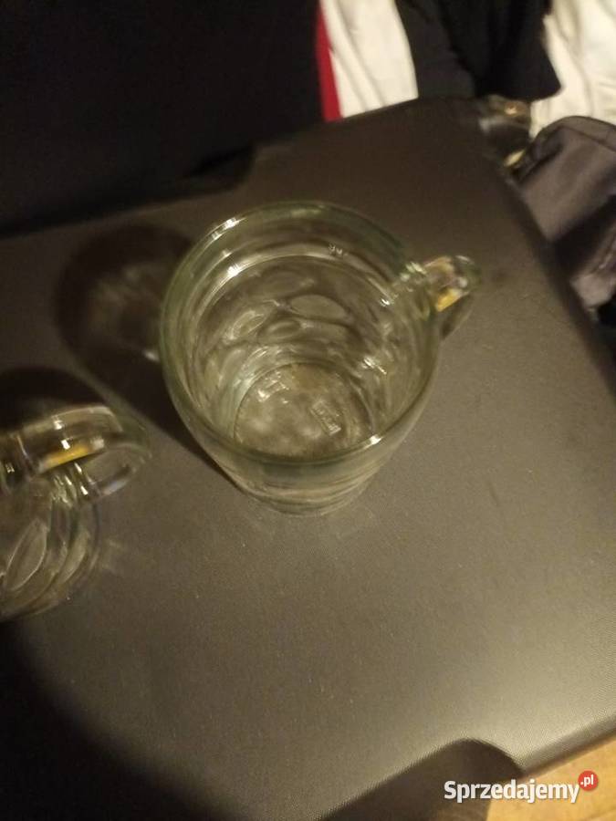 Dwa szklane kufle Porcelana i szkło Bielsko-Biała