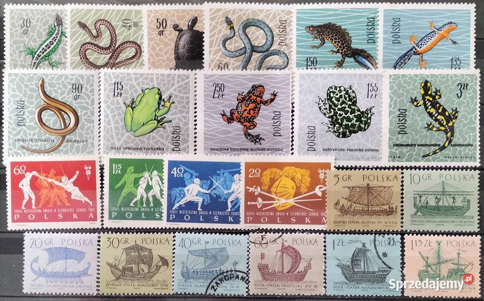 Znaczki polskie 1963 II kwartał luzaki Leźnica Wielka-Osiedle