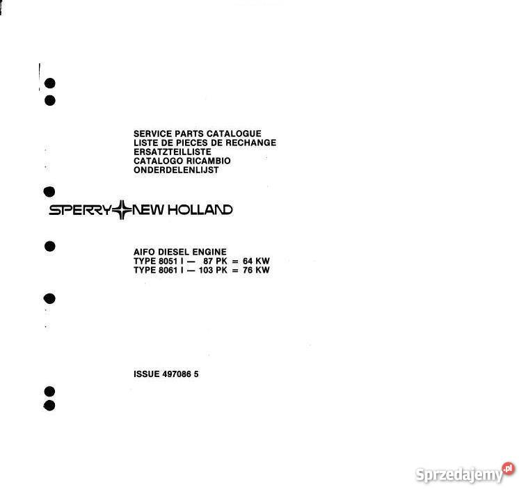 HOLLAND Aifo silnik 80518061 KATALOG CZĘSCI Kielce