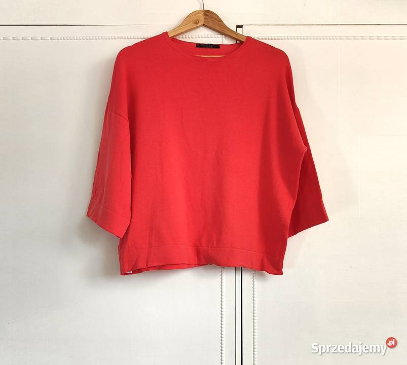 Sweter oversize Mango Violeta koralowy Szczecin