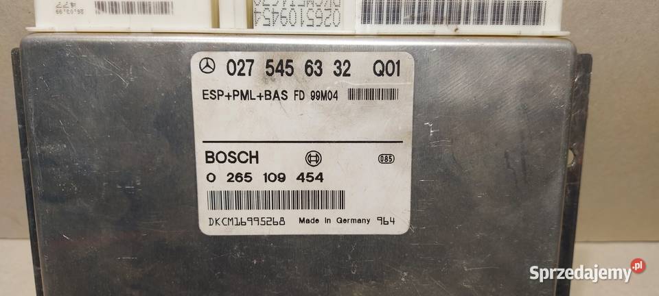 Sterownik esp mercedes w220 43 0275456332 Zbąszyń sprzedam