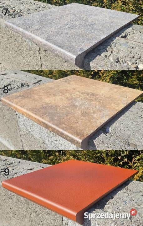 Stopnice klinkierowe kapinosy 12 wzorów