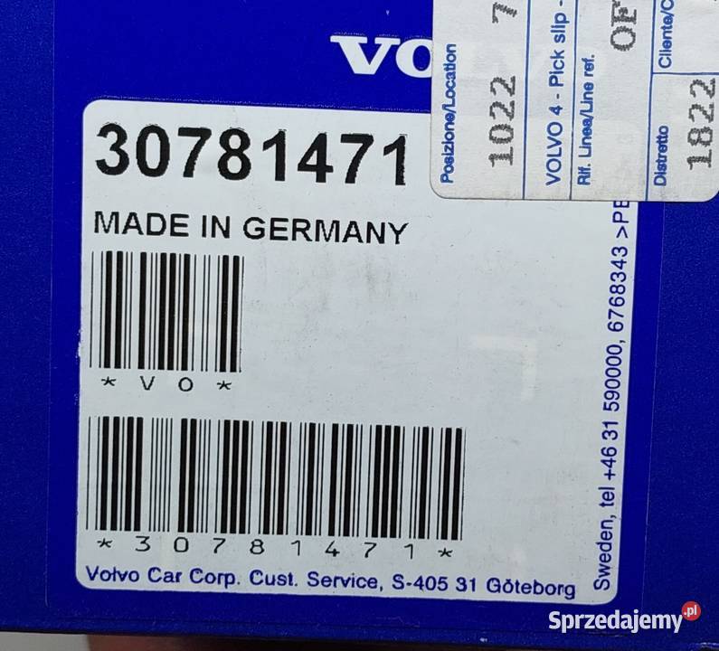 UCHWYT NA KUBKI CUP HOLDER VOLVO XC90 30781471 osobowe dolnośląskie Mielęcin