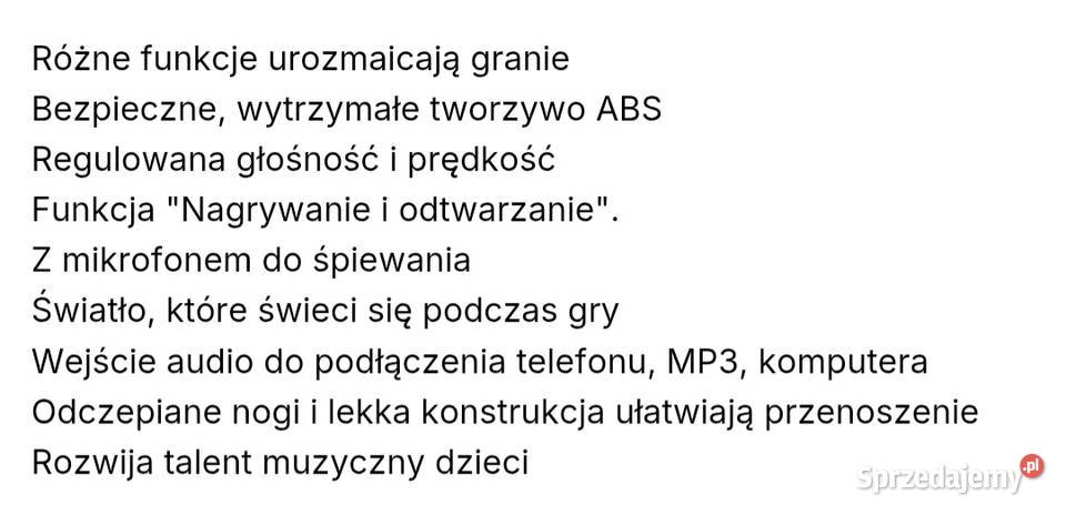 Pianinko dzieci mazowieckie Siedlce