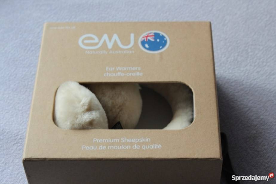 Nauszniki EMU Nowe beżowo brążowe Zima futerko Tarnów