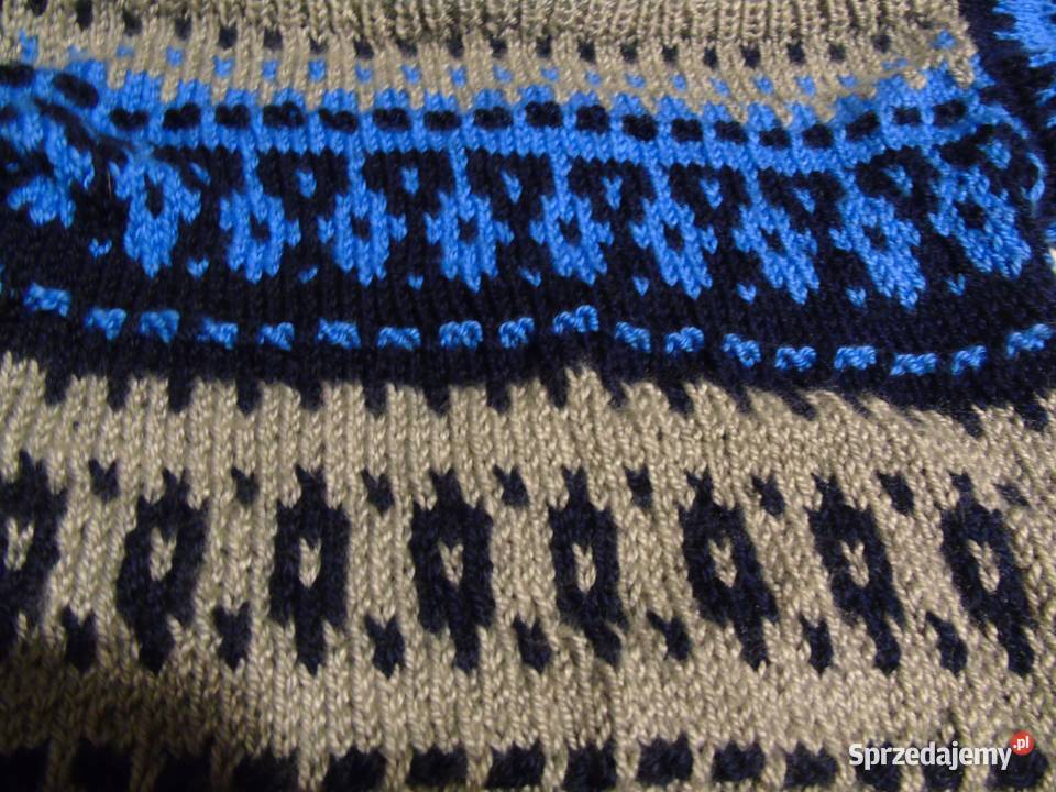 Sweterek ręcznie wykonany Rozmiar 90 Dołgie
