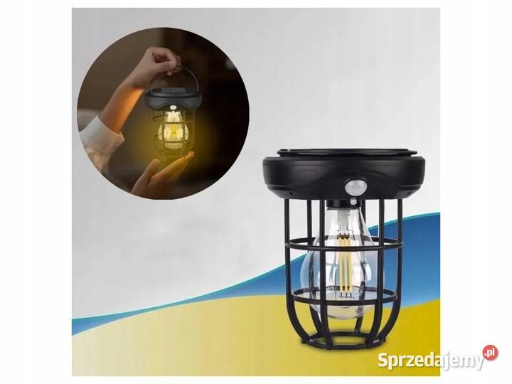 lampa vintage lampion kinkiet solarny loft retro Jasło